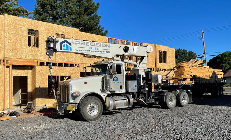 Precision Truss delivery truck