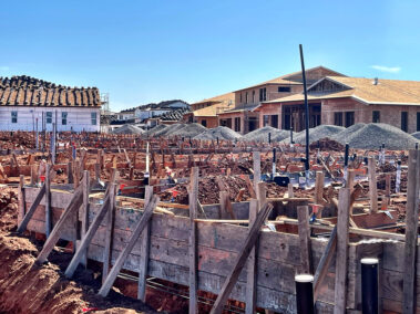 Floor truss construction forms