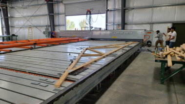 Precision Truss manufacturing facility interior