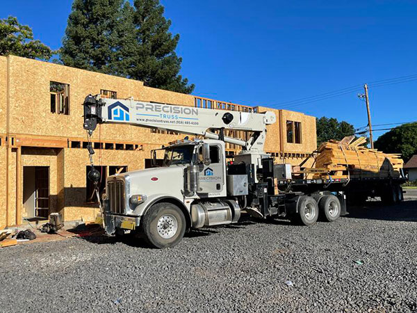 Precision Truss delivery truck